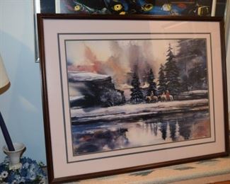 "heart Of The Hunting Ground" By Milton Lewis. 576/950. 26" X 38"