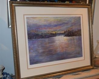 "Lavender Harbor" By Randall Leigh 468/950. 30" X 35"