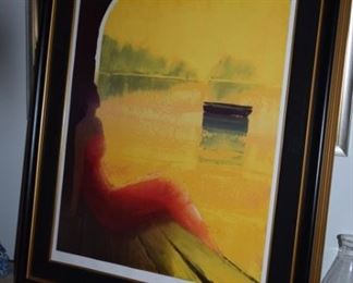 "D'or et de Reve" by Emile Bellet 35" X 41" Signed In The Plate.