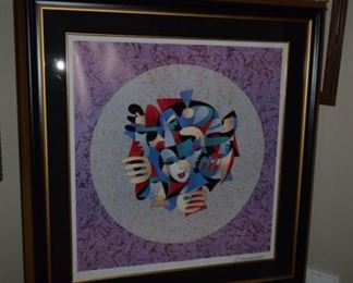 "Musical Sphere" By Anatole Krasnyansky 25 1/4" X 24" Seriolithograph Signed In Plate