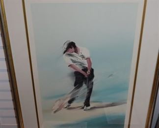 "Sand Shot" By Filloneau Seriograph 26" X 34". 303/600