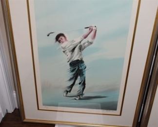 "The Drive" By Filloneau. Seriograph 26" X 34. 330/600