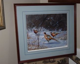 "Pheasants" By Mark Anderson 16" X 20" AP 143/160
