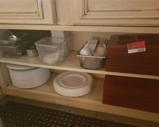 Lot of plates and dinnerware
