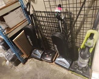 (3) vacuums and sweeper
