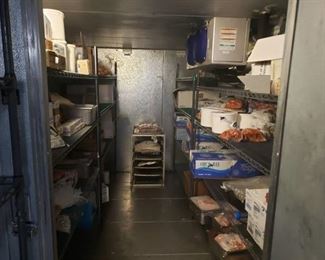 contents of walk in freezer