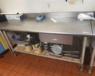 72x30 stainless table