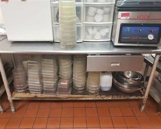 72x30 stainless table