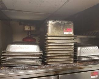 Lot of full size insert pans