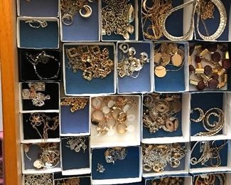 costume jewelry-earrings, bracelets, necklaces