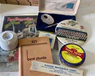 Advertising - GE pen set, KLM Business class tile