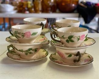 Franciscan Desert Rose cups and saucers
