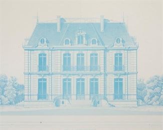 Framed Villa Suburbaine print