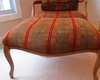 French Style Chair and Ottoman