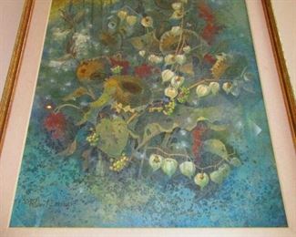 Large Robert Laessig Watercolor