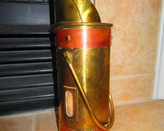 Antique Brass Match Holder