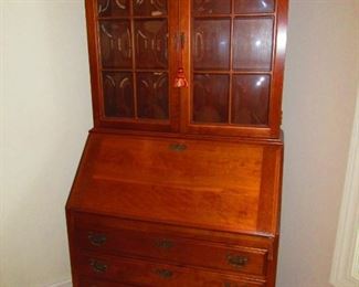 Maddox of Jamestown Secretary Desk with Convex Glass Panels