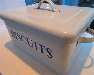 Enameled Biscuit Box