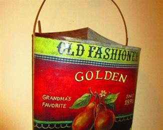 Decorative Tin Wall Basket