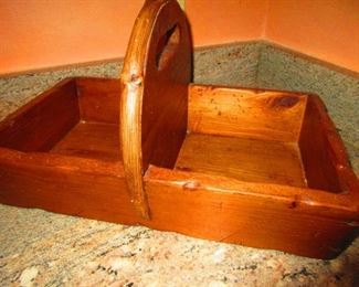 Hand Constructed Handled Wooden Box