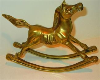 Brass Rocking Horse