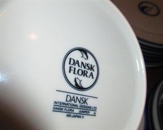 Detail of Dansk Flora Dinnerware