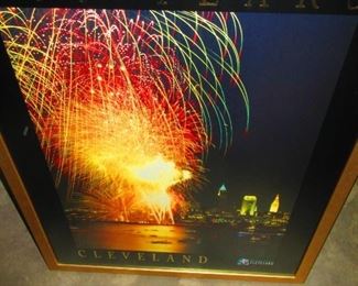 Framed Cleveland Poster