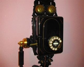 Antique Enameled French Phone