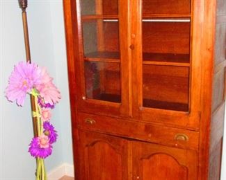 19th c. Cabinet with Stamped Tin Sides
