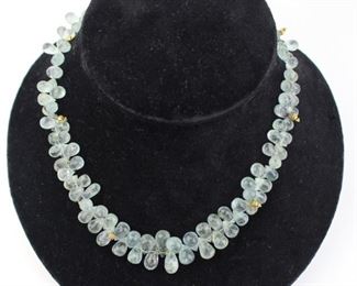 Aquamarine Quartz Necklace