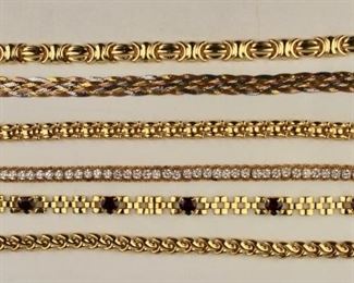 18k and 14k Bracelets