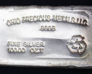 100 ounce silver bar