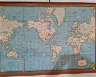 Vintage framed map