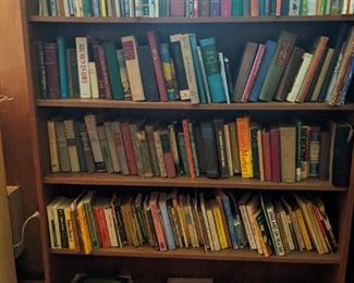 Bookcases and books