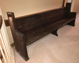 9’ Vintage Church Pew