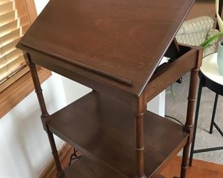 Bartley handmade dictionary stand; 22Wx14Dx36H