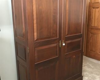 Bartley handmade Irish armoire; 52Wx24Dx74H