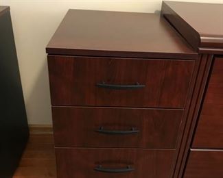 Office file cabinet, laminate; 15.5Wx19.5Dx29H