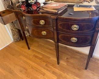 #2 Heritage furniture Heirloom collection buffet 6 drawers and inlay 72x24x38 $550.00