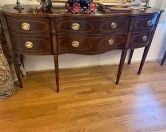 #2 Heritage furniture Heirloom collection buffet 6 drawers and inlay 72x24x38 $550.00