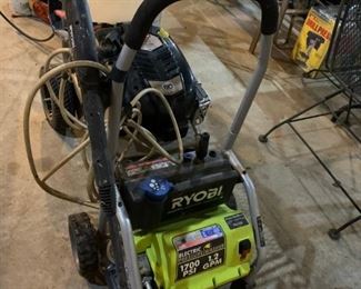 #206 Ryobi power washer 1700 psi 1.2 gpm $40.00