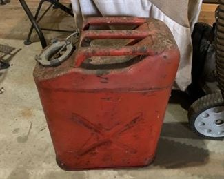 #214 antique gas can $20.00