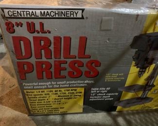 #222 Harbor Freight 8" U.L. Drill Press $80.00