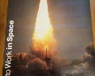 #59 (3) Going to Work In Space Poster (active launch) $10 each