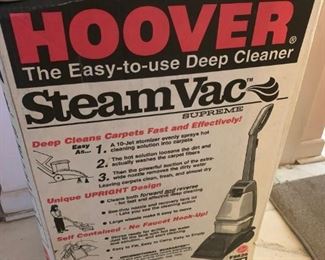 #91 Hoover the easy to use deep cleaner steam vac F5825 $40.00