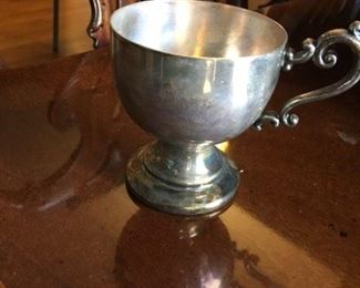 #53 BSC punch bowl set silver on copper w/ladle $250.00