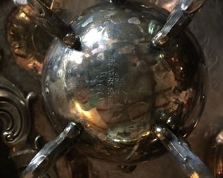 #55 FB Rogers Silver Co. 1960 5 pc. coffee and tea set $75.00