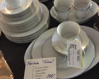 #57 Noritake "Tahoe" china set 34 pieces $100.00
