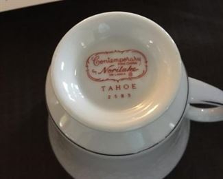 #57 Noritake "Tahoe" china set 34 pieces $100.00