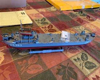 #92 US 383 Shop model Landing LST ship tank $45